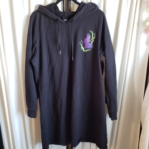 Disney Dresses & Skirts - Disney Maleficent Villains 3X hoodie/hooded dress